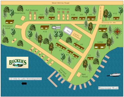 Beckers Resort Map