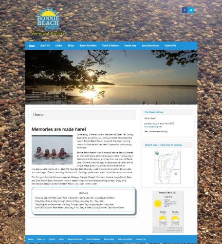 Bonnie Beach Resort Web Site